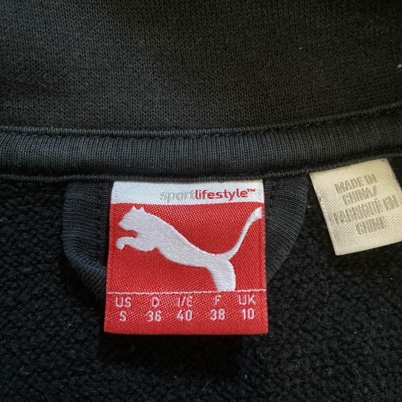 Ladies Puma zip up sweatshirt - Picture 3 of 5